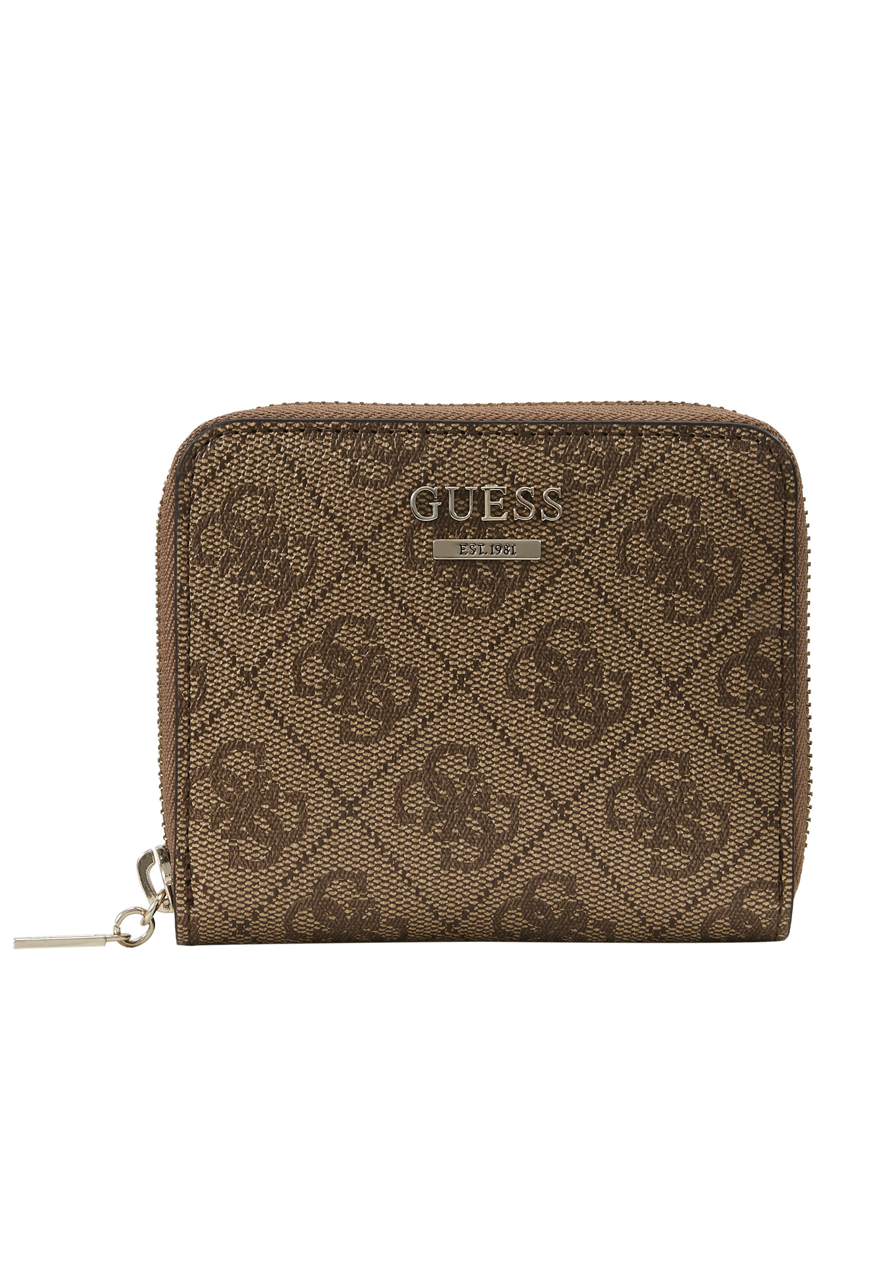 brown guess wallet