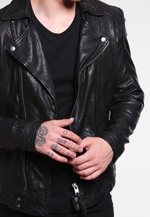Lederjacke - black