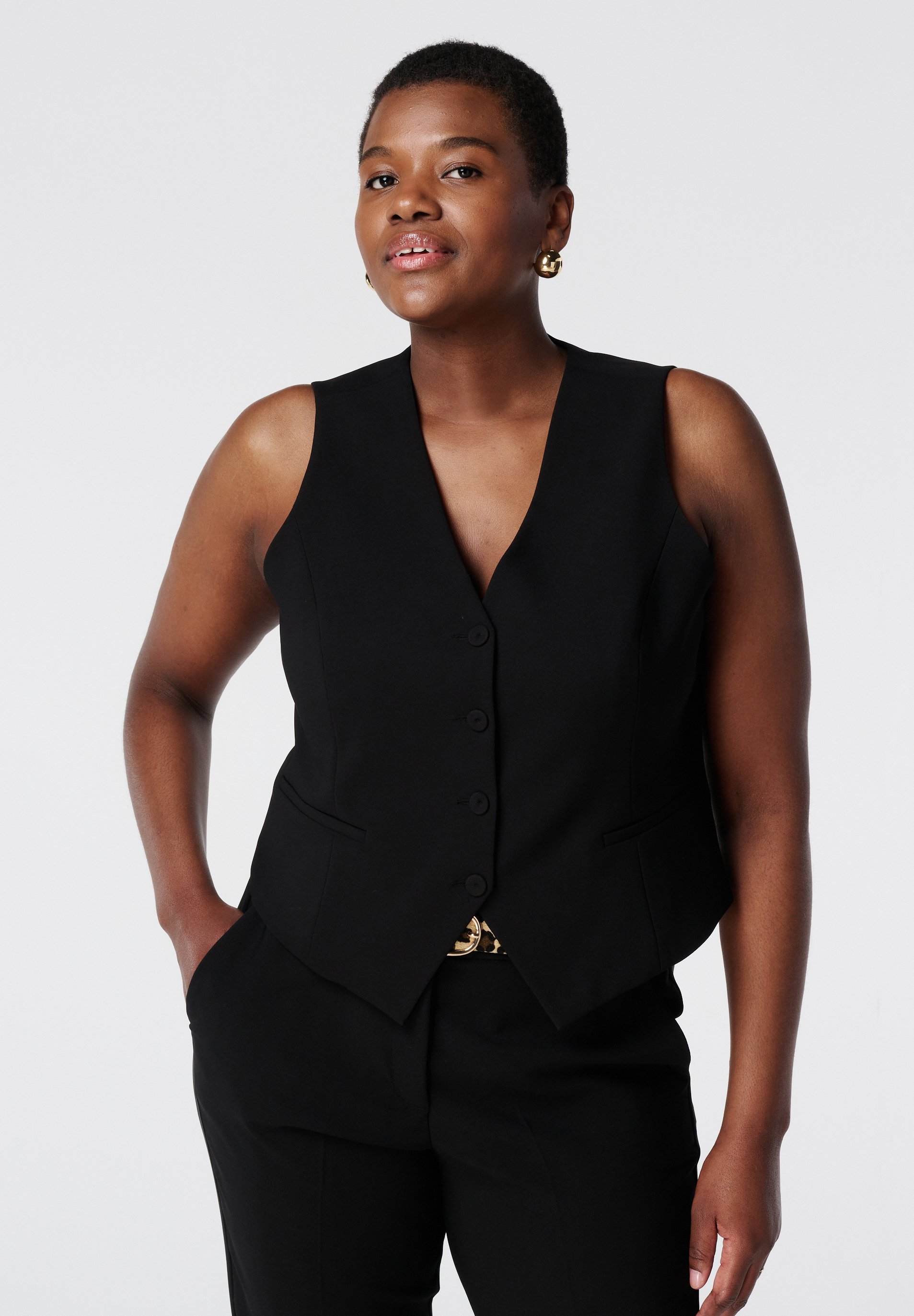 MS Mode Veste sans manches black/noir