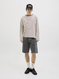 Jack & Jones - JJIALEX JJORIGINAL - Denim shorts - black denim Thumbnail Image 1