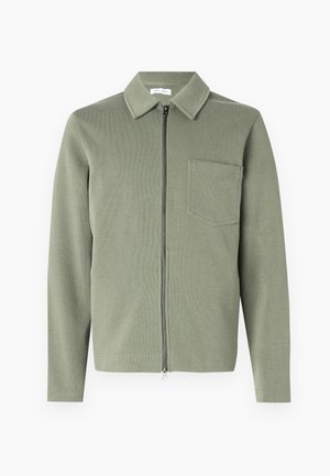 Samsøe Samsøe HANNES FULL ZIP - Kardiganas - four leaf clover