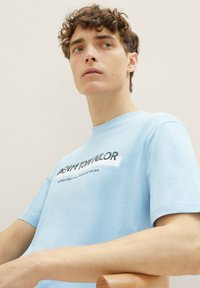 TOM TAILOR DENIM Triko s potiskem - washed out middle blue