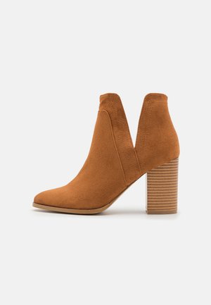 Ankle boots - cognac