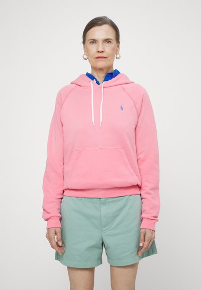 Polo Ralph Lauren SHRUNKEN FIT FLEECE HOODIE - Sportinis megztinis - ribbon pink