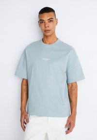 Jack & Jones - JORSANTORINI TEE CREW NECK - T-shirt - bas - gray mist Miniatyrbild 1