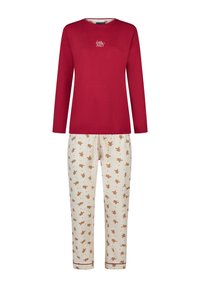 Niet geselecteerd, red/off-white gingerbread