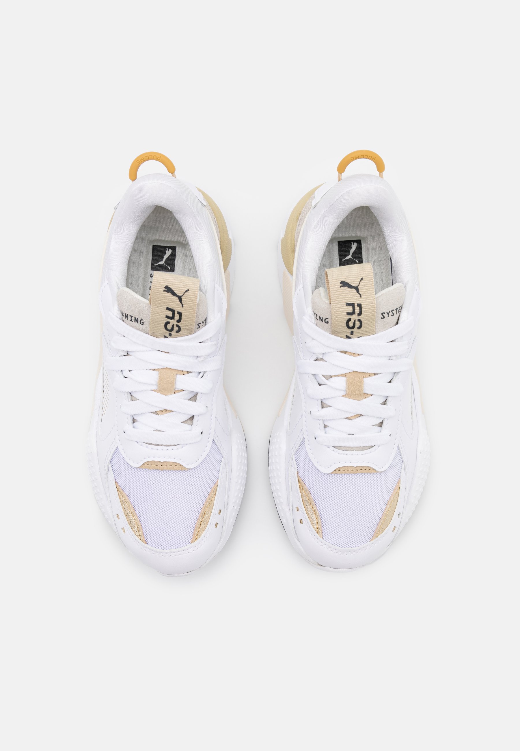 Puma RS-X MONO - Baskets basses - white/team gold/blanc - ZALANDO.FR