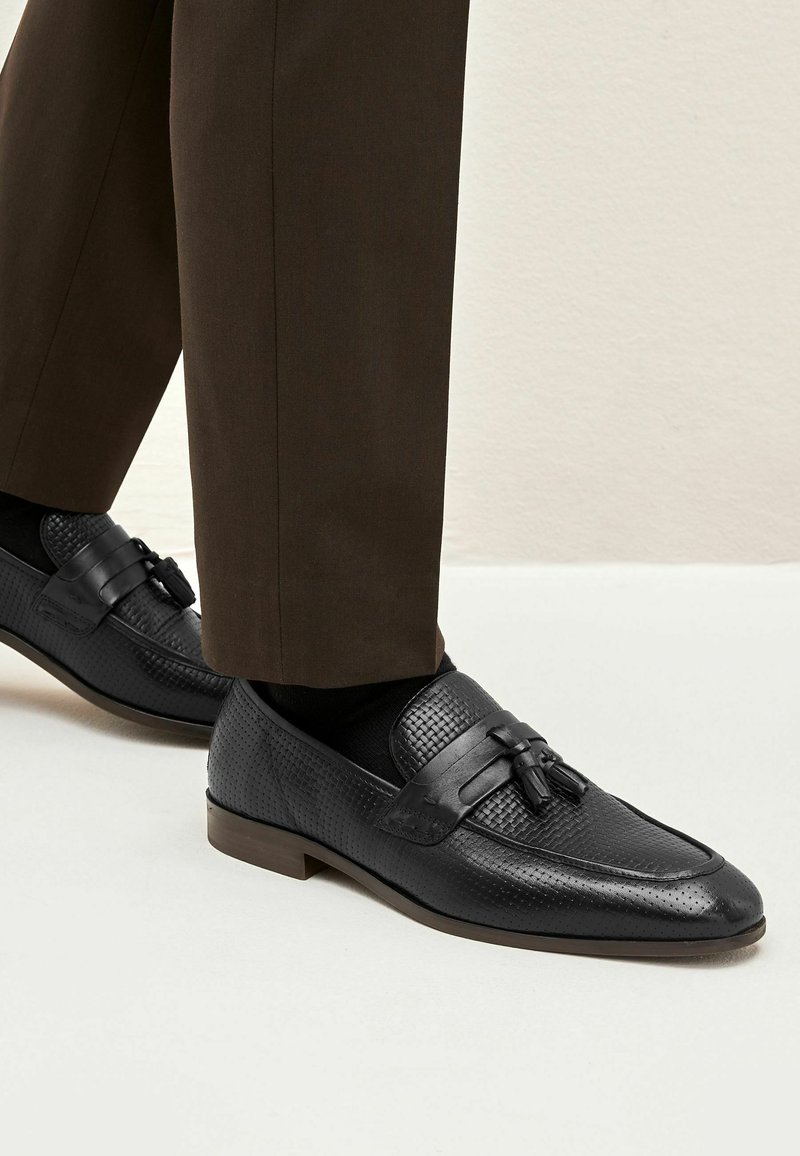 Next EMBOSSED TASSEL LOAFERS Mocassins black/noir ZALANDO.FR