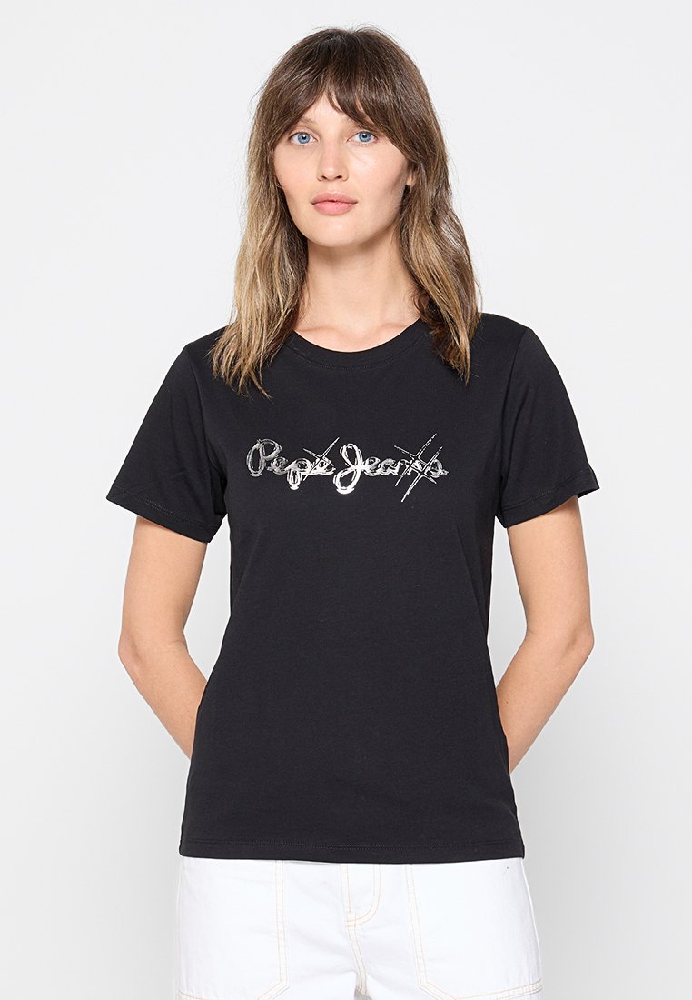 Pepe Jeans T-shirt print zwart