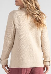 Cache Coeur MATERNITY AND NURSING  WITH FRENCH OLIVE TREE BUTTONS - Gilet - beige