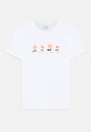 WOMEN FLOWER ROW  - Printtipaita - white
