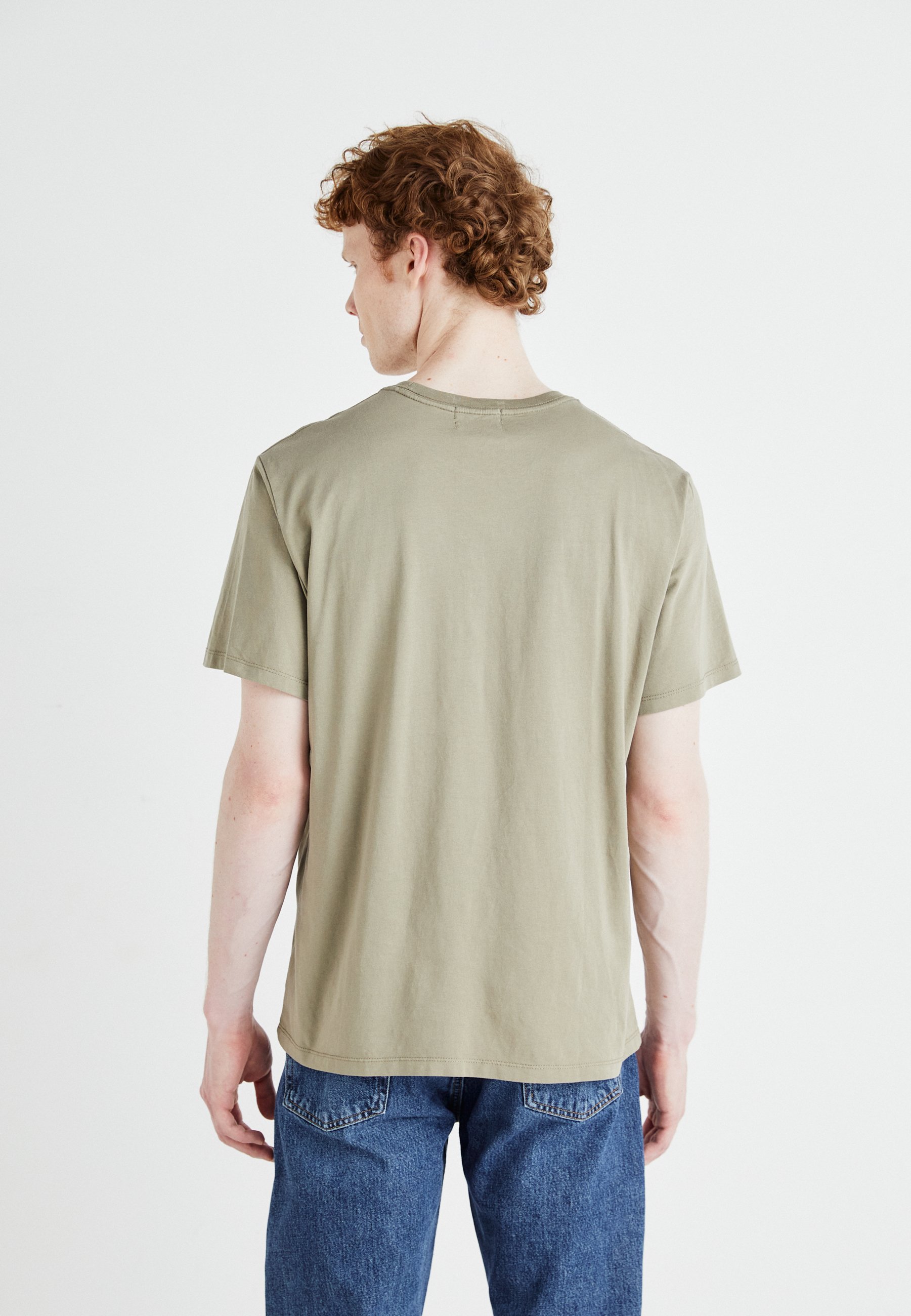 Dockers Maglietta Uomo Con Colletto A Costine E Motivo All-Over - Comfort E Stile Quotidiano