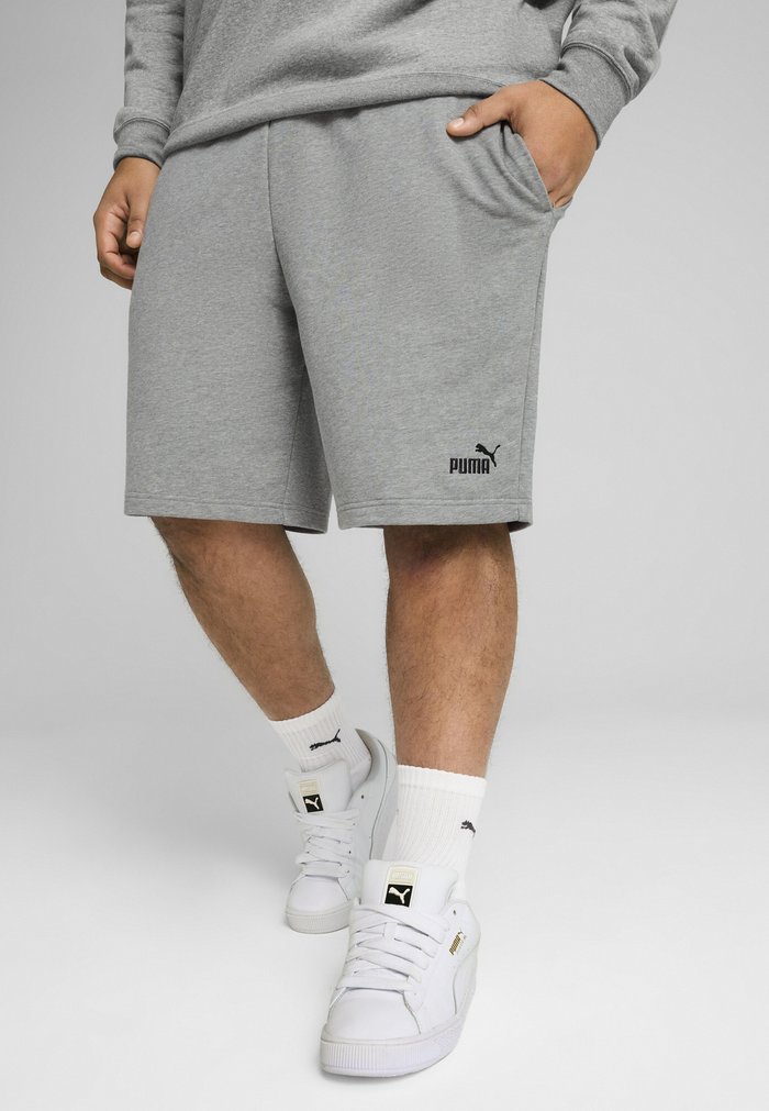 PUMA LOGO SHORTS - Sports shorts - medium gray heather