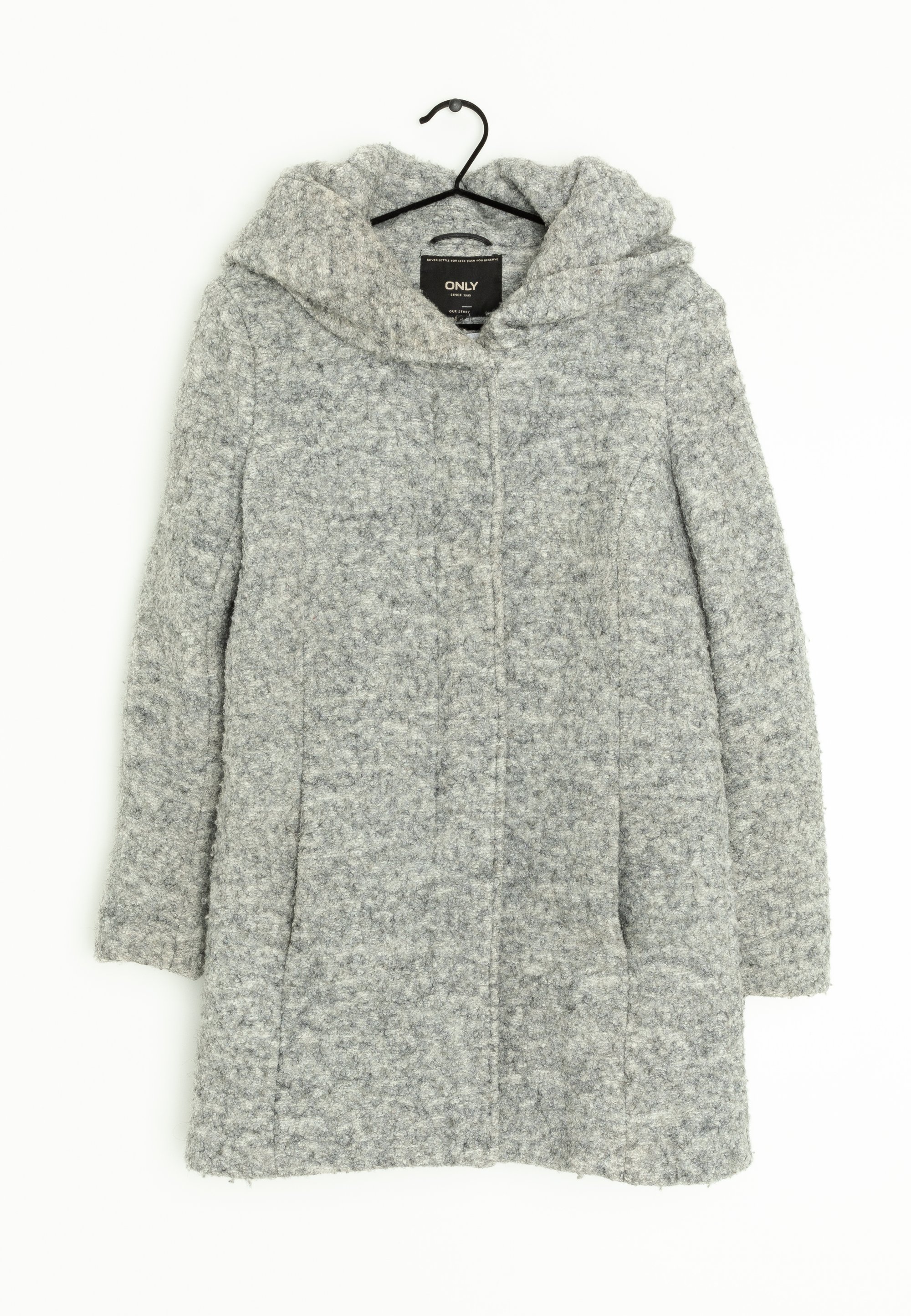 Only Mantel Wolle Kurzmantel Damen Mit Kapuze Wollmantel Damen - Main Image