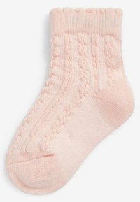 Next 7 PACK  - Calze - pink/white cable knit