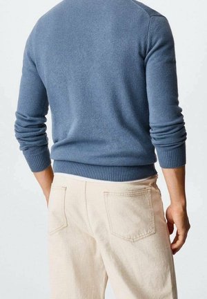 Mango Strickpullover - blue