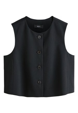 Next, REGULAR FIT - TAILORED CREW NECK - Weste - black
