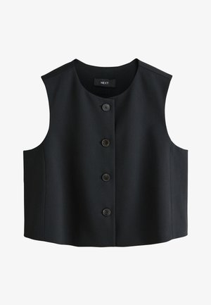 Next, REGULAR FIT - TAILORED CREW NECK - Weste - black