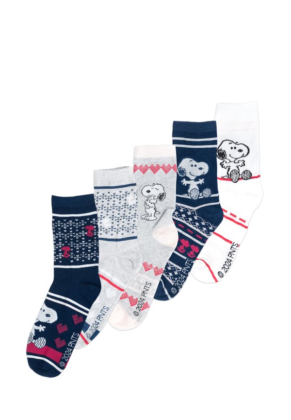 5ER PACK THE PEANUTS SNOOPY NORWEGER - Socken - mehrfarbig