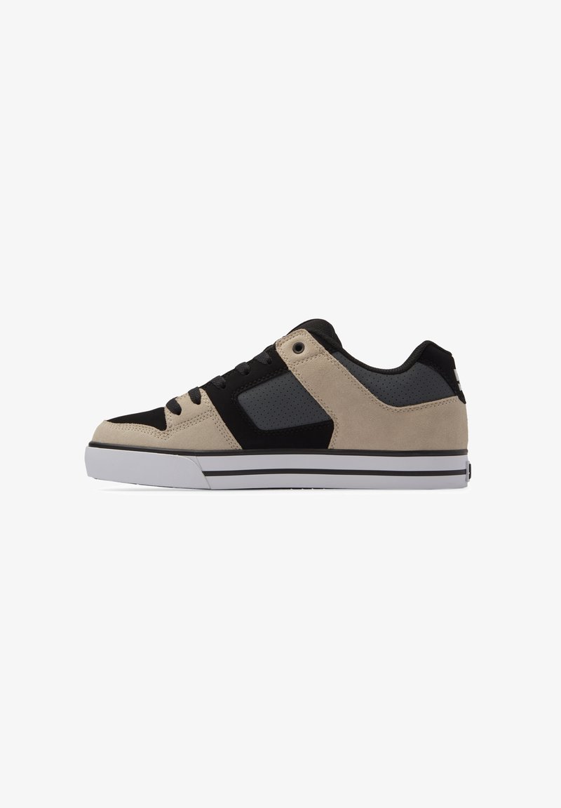 DC Shoes PURE - Matalavartiset tennarit - xksc black grey brown