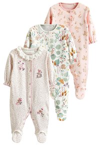 Next - 3 PACK - Kruippakje - pink bunny floral Miniatuurafbeelding 1