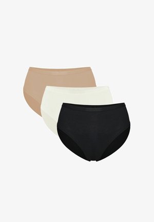 ESOTIQ, PATSY 3 PACK - Slip - black cream beige