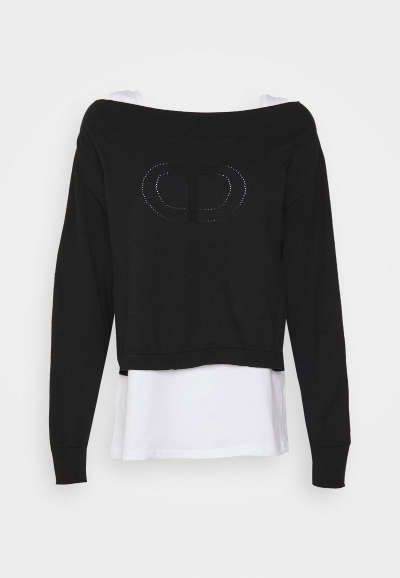 Damen Strickjacken | TWINSET Strickpullover black/schwarz - XP26145 Damen Strickjacken | TWINSET Strickpullover black/schwarz - XP26145