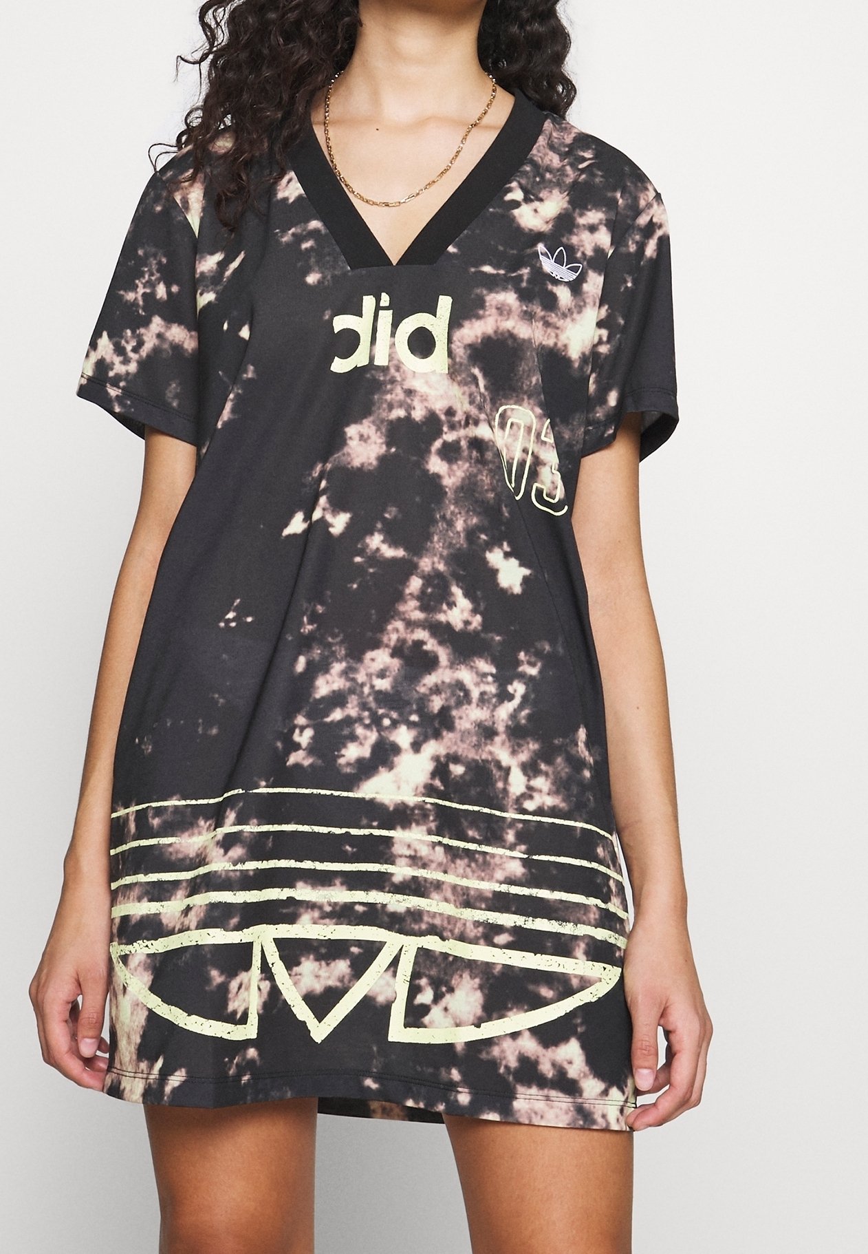 adidas tie dye t shirt dress adidas Originals Jersey dress - black - (Pre-owned)