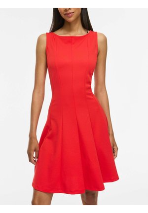 VILA SHORT DRESS VICLARA SLEEVELESS - Vestido ligero - mars red