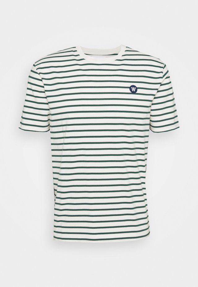 ACE - T-shirt print - offwhite/faded green