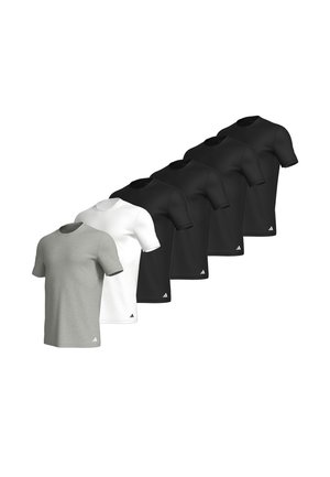 6ER PACK  - Unterhemd/-shirt - schwarz   weiß   grau
