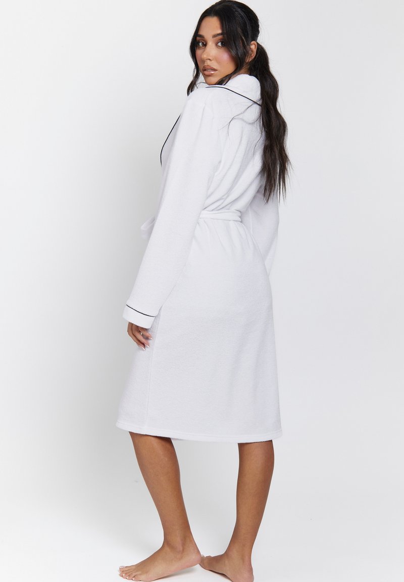 Loungeable LIGHTWEIGHT TOWELLING - Dressing gown - white - Zalando