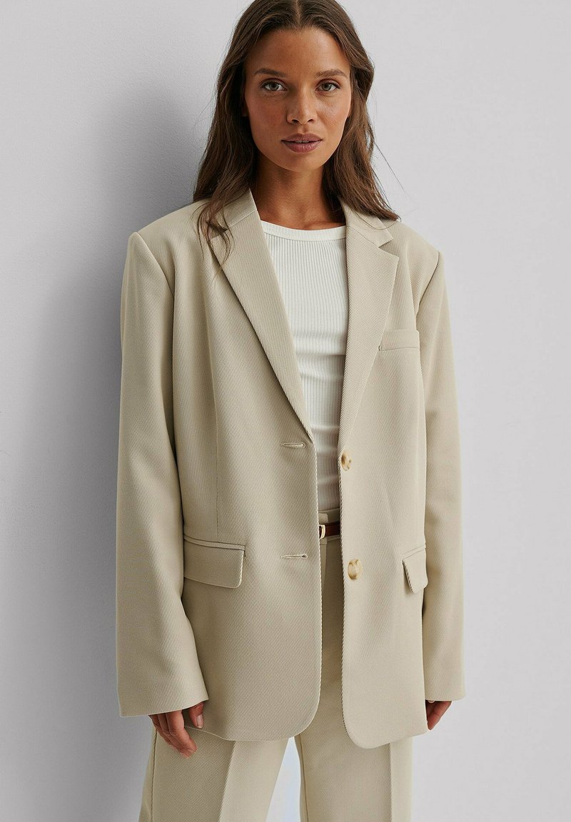 NA-KD Short coat - sand/beige - Zalando.ie