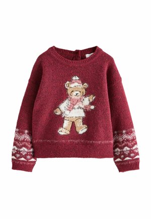 CHRISTMAS BEAR - REGULAR FIT - Pulóver - red