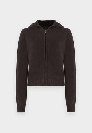 GAP CASHSOFT ZIPPER HOODIE - Sweatjakke - terra brown