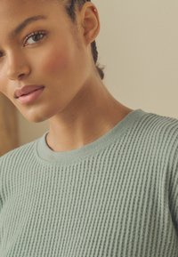 Next COSY WAFFLE LONG SLEEVE - SET - Komplet pidžame - sage green