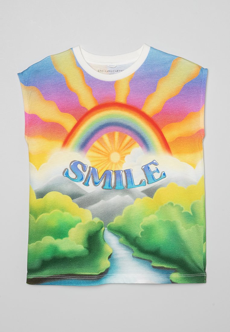 Stella McCartney Kids T-shirt print meerkleurig