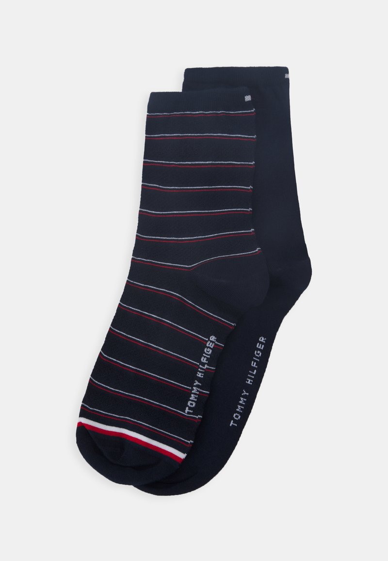 Tommy Hilfiger WOMEN SHORT SOCK PREPPY 2 PACK - Zeķes - navy