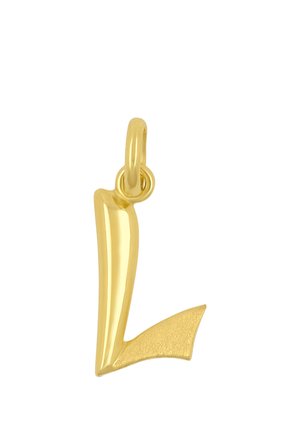 BUCHSTABE L - Anhänger - gelbgold-coloured