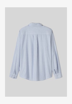 BZB OXFORD RAYÉ - Chemisier - bleu foncé