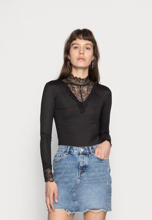 Top s dlouhým rukávem - black