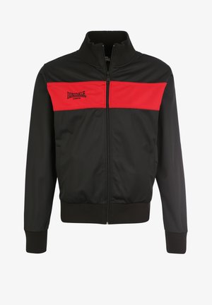 Lonsdale ALNWICK - Bomber tipa jaka - black red