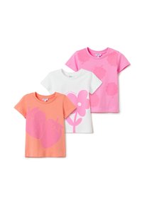 OVS 3 PACK  - Camiseta estampada - orange pink