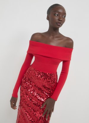 Calliope SPALLE SCOPERTE - Strickpullover - rosso