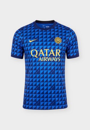 Nike Performance, INTER - Sports T-shirts - lyon blue/black/university gold-coloured