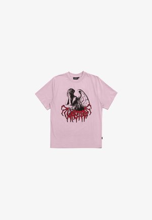 T-shirt med print - pink