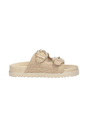 Alma Blue, Mules - light brown