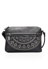 CON DOBLE CREMALLERA - Bandolera - black