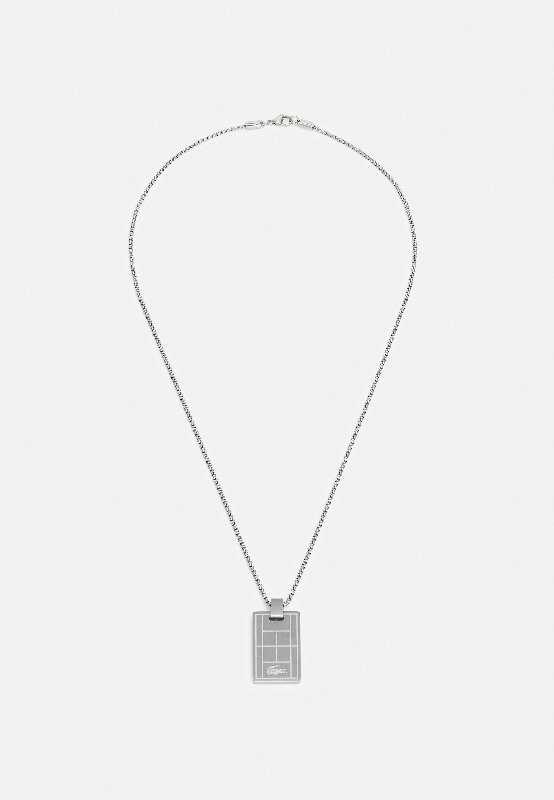 Lacoste TENNIS COURT NECKLACE - Halskette - silver-coloured/silberfarben