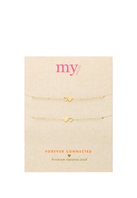 My Jewellery  SET TWO HEARTS złoty